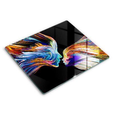 Stenska zaščitna plošča za štedilnik Abstrakcija poljuba