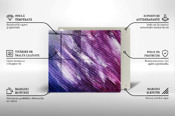 Stenska zaščitna plošča za štedilnik Barvna abstrakcija