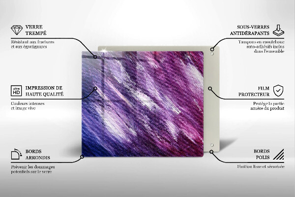 Stenska zaščitna plošča za štedilnik Barvna abstrakcija