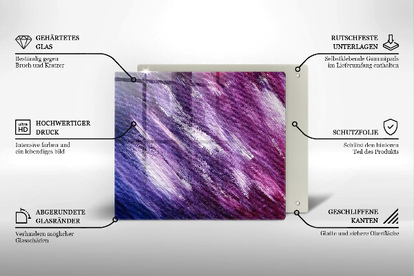 Stenska zaščitna plošča za štedilnik Barvna abstrakcija