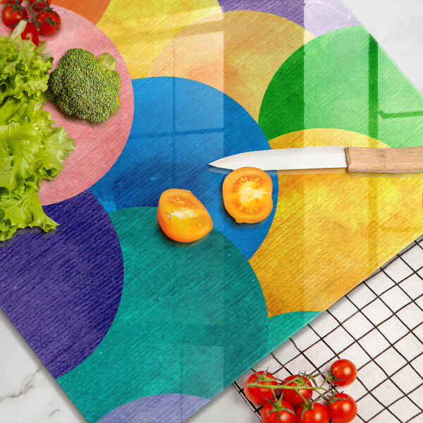 Zaščitna plošča za štedilnik Pisani krogi