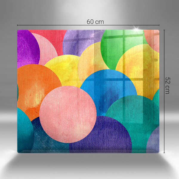 Zaščitna plošča za štedilnik Pisani krogi