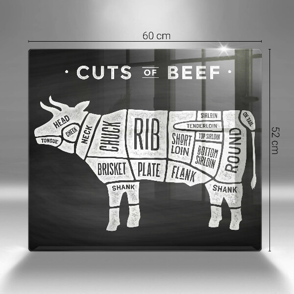 Zaščitna plošča za štedilnik Govedina iz kravjega mesa