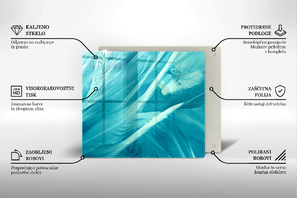 Zaščitna plošča za štedilnik Nežno perje