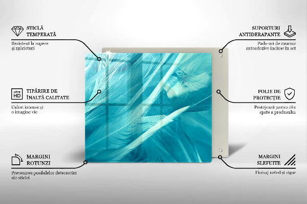 Zaščitna plošča za štedilnik Nežno perje