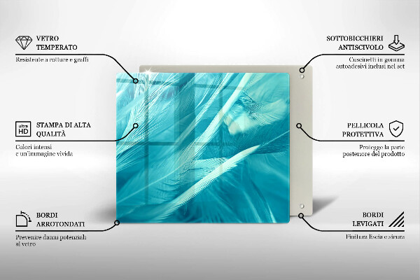 Zaščitna plošča za štedilnik Nežno perje
