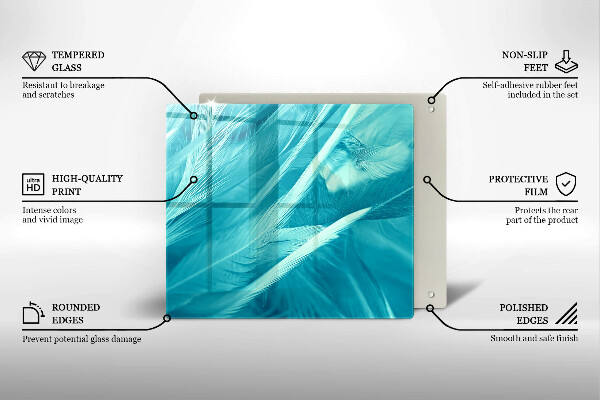 Zaščitna plošča za štedilnik Nežno perje