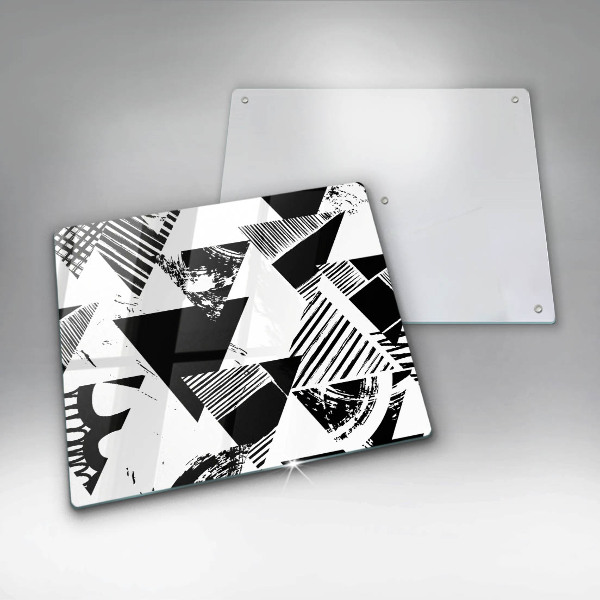 Zaščitna plošča za štedilnik Geometrijski trikotniki