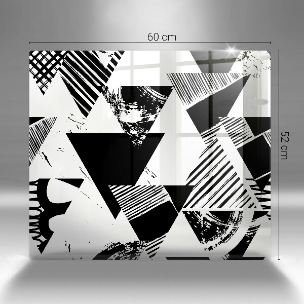 Zaščitna plošča za štedilnik Geometrijski trikotniki