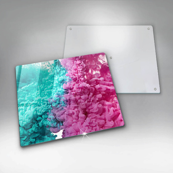 Zaščitna plošča za štedilnik Turkizno-roza dim