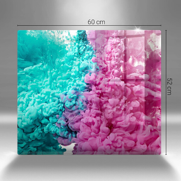 Zaščitna plošča za štedilnik Turkizno-roza dim