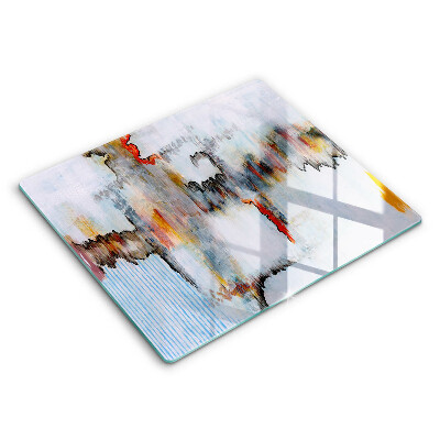 Zaščitna plošča za štedilnik Abstraktne barve