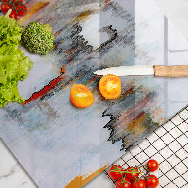 Zaščitna plošča za štedilnik Abstraktne barve