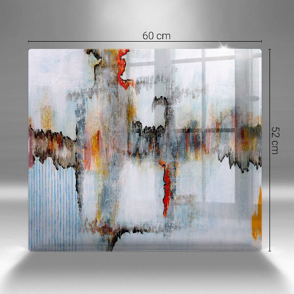 Zaščitna plošča za štedilnik Abstraktne barve