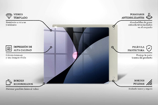 Zaščitna plošča za štedilnik Abstraktne oblike