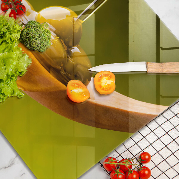 Zaščitna plošča za štedilnik Oljčno olje in olive