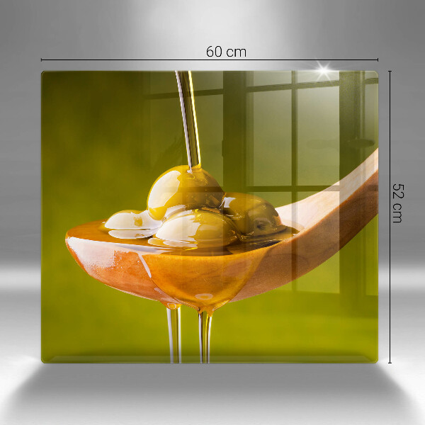 Zaščitna plošča za štedilnik Oljčno olje in olive