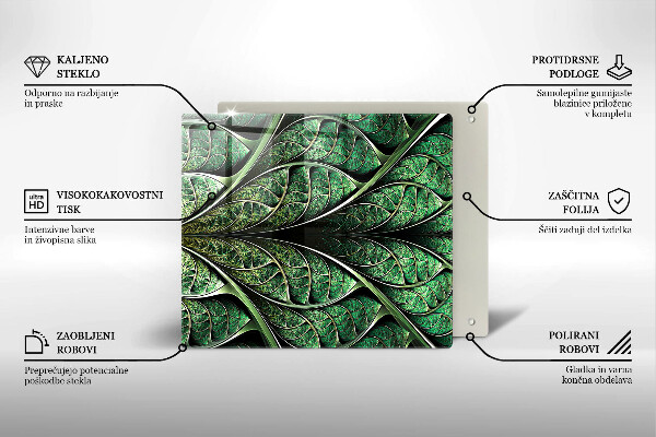 Zaščitna plošča za štedilnik Zgradba listnih žil