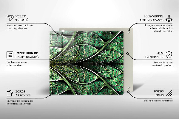 Zaščitna plošča za štedilnik Zgradba listnih žil