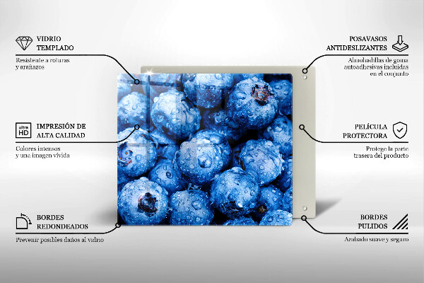 Zaščitna plošča za štedilnik Sočne borovnice