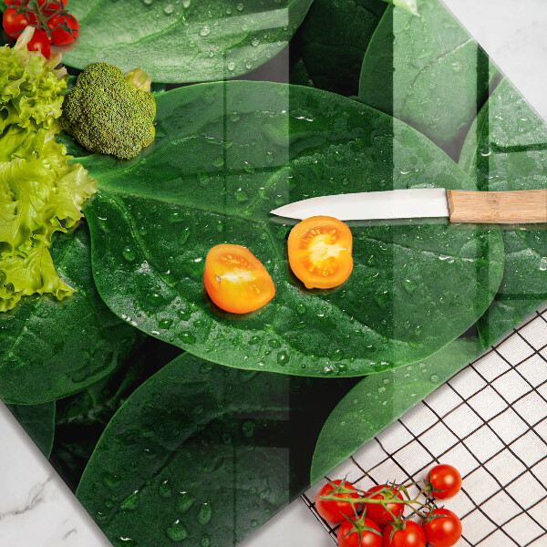 Zaščitna plošča za štedilnik Listi bazilike