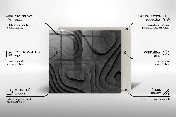 Zaščitna plošča za štedilnik 3D oblike kamnov