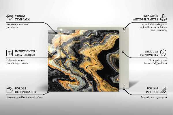 Stenska zaščitna plošča za štedilnik Abstraktna struktura