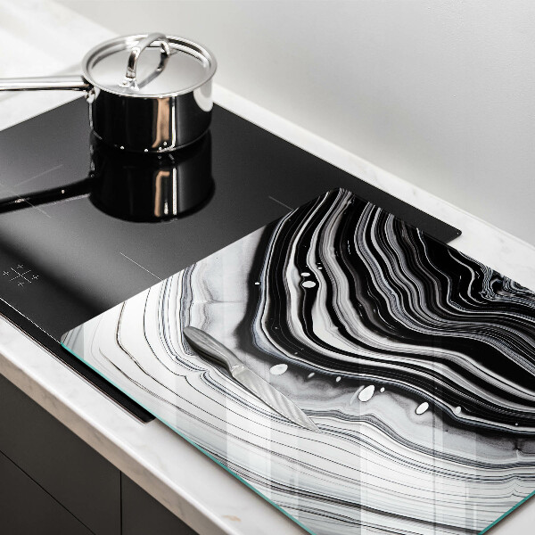 Stenska zaščitna plošča za štedilnik Abstrakcija črnila