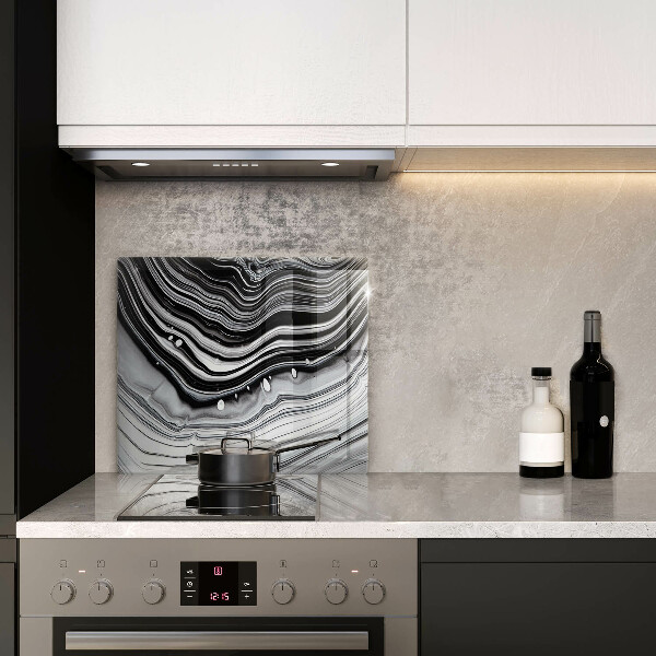 Stenska zaščitna plošča za štedilnik Abstrakcija črnila