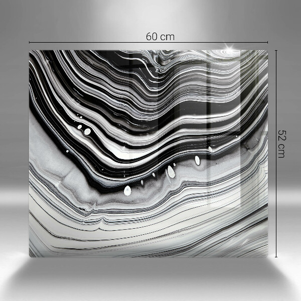 Stenska zaščitna plošča za štedilnik Abstrakcija črnila