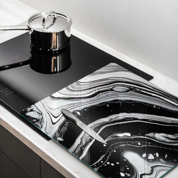 Stenska zaščitna plošča za štedilnik Abstrakcija črnila