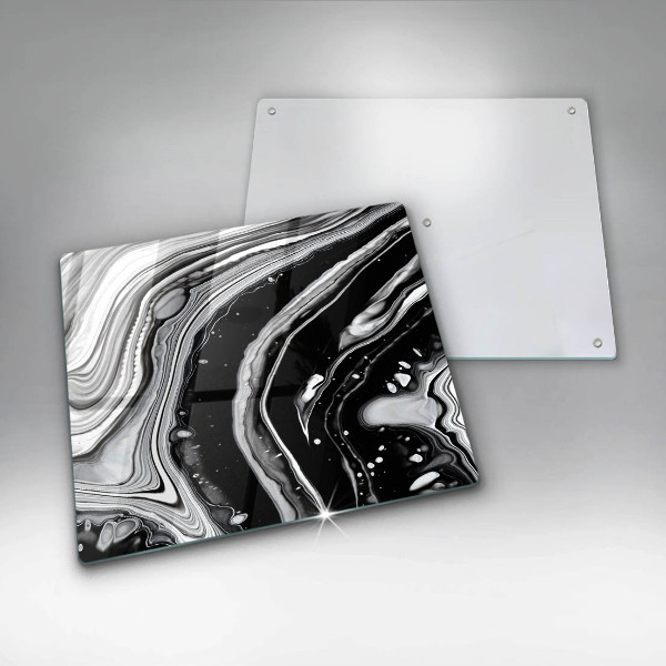 Stenska zaščitna plošča za štedilnik Abstrakcija črnila