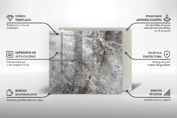 Stenska zaščitna plošča za štedilnik Kamnita tekstura