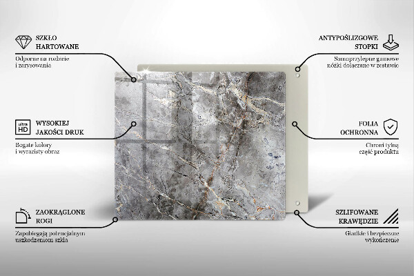 Stenska zaščitna plošča za štedilnik Kamnita tekstura