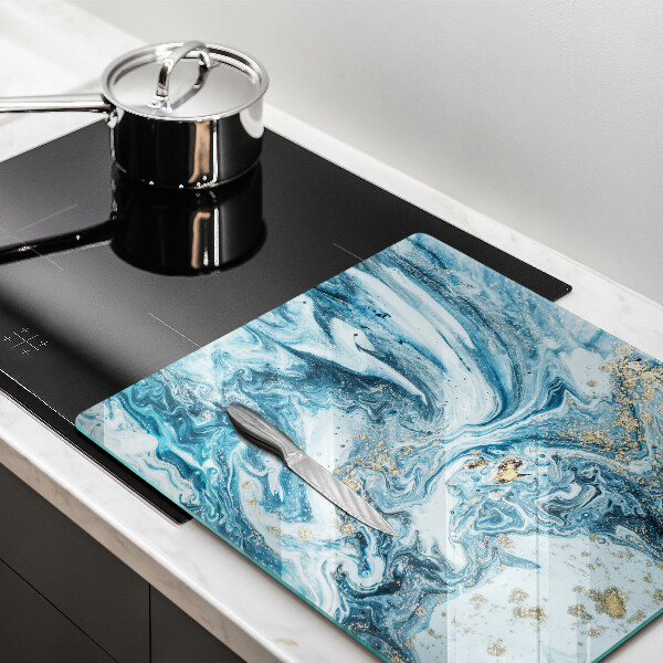 Zaščitna plošča za štedilnik Struktura z zlatom