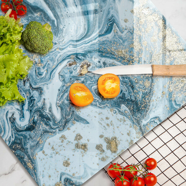 Zaščitna plošča za štedilnik Struktura z zlatom