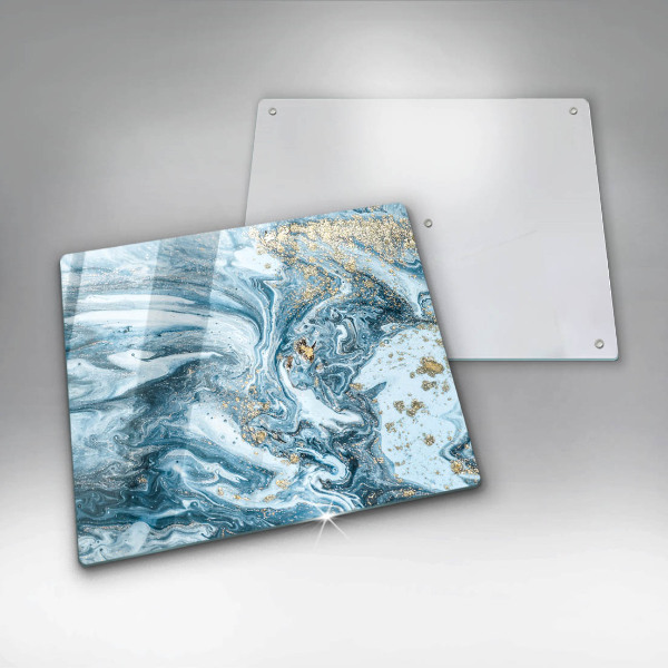 Zaščitna plošča za štedilnik Struktura z zlatom