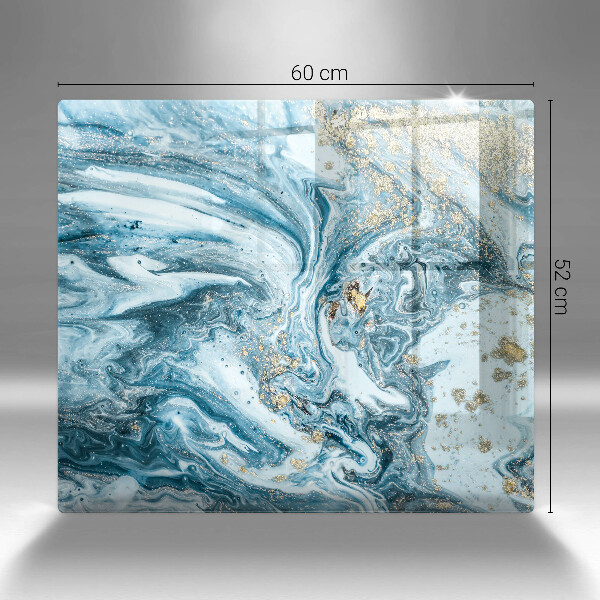 Zaščitna plošča za štedilnik Struktura z zlatom