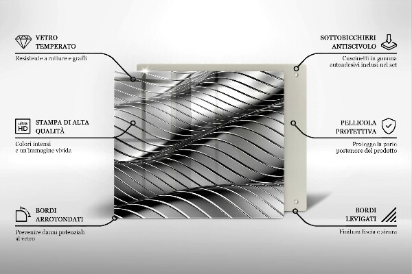 Stenska zaščitna plošča za štedilnik 3D kovinska struktura