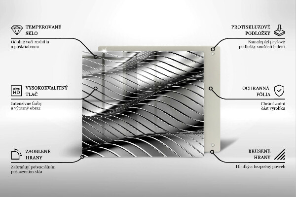 Stenska zaščitna plošča za štedilnik 3D kovinska struktura