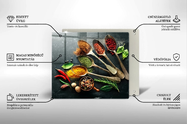 Stenska zaščitna plošča za štedilnik Kuhinjske žlice začimb
