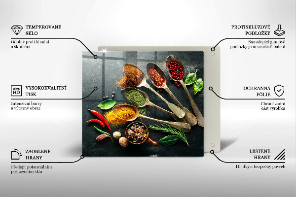 Stenska zaščitna plošča za štedilnik Kuhinjske žlice začimb