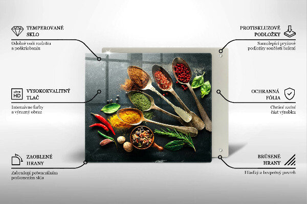 Stenska zaščitna plošča za štedilnik Kuhinjske žlice začimb