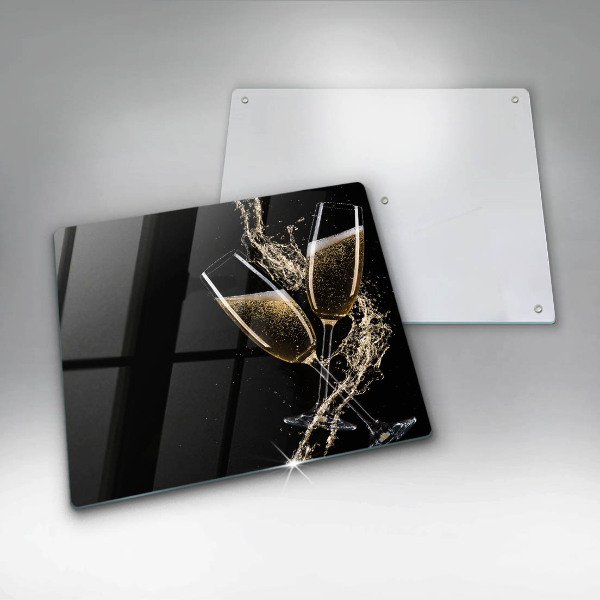 Stenska zaščitna plošča za štedilnik Kozarci za šampanjec