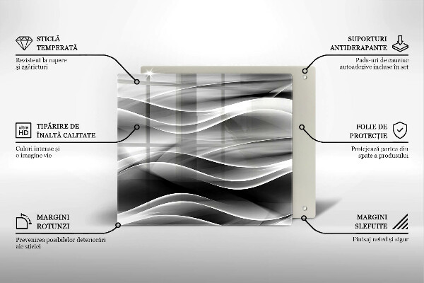 Zaščitna plošča za štedilnik Abstrakcija nežne linije