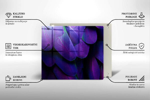Zaščitna plošča za štedilnik Neonsko perje
