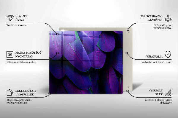 Zaščitna plošča za štedilnik Neonsko perje