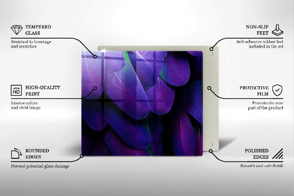 Zaščitna plošča za štedilnik Neonsko perje