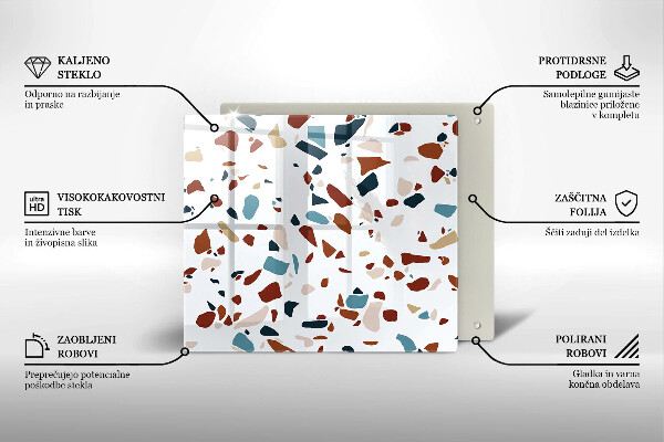 Stenska zaščitna plošča za štedilnik Dekorativni kamen