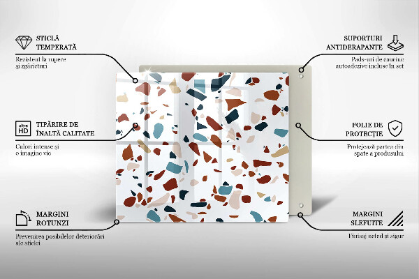 Stenska zaščitna plošča za štedilnik Dekorativni kamen